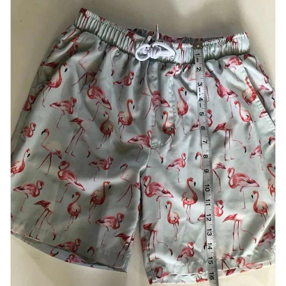 Mosmann Australia Swim Trunks Shorts Flamingo Print Size S For Man